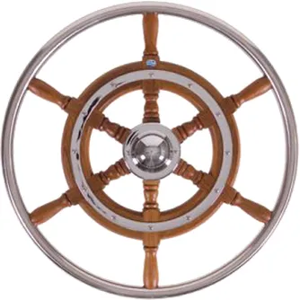 Teakratt m/utvendig stålring 16"