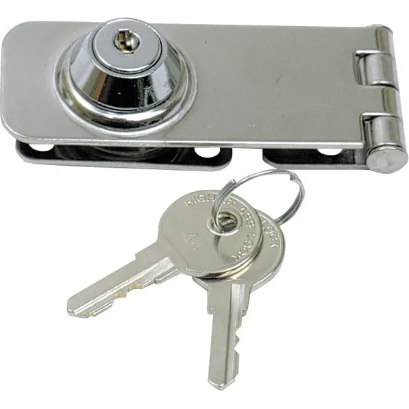 Låsbeslag syrefast,  m/nøkkel