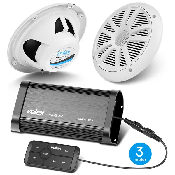 Velex Marine Bluetooth kit m/høyttalere