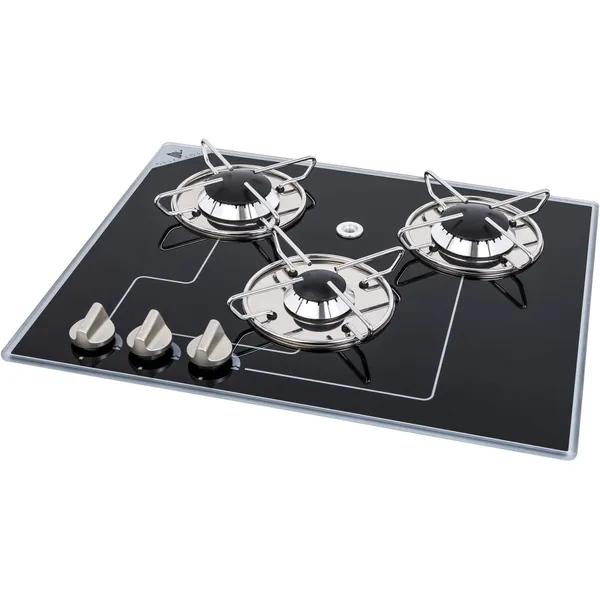 Glass Hob 3 gasskoketopp