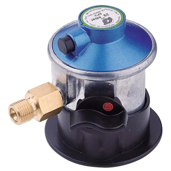 Gassregulator click-on 1/4" gjengeutgang