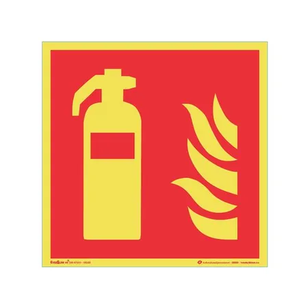 Skilt "Brannslukker" 200 x 200 mm