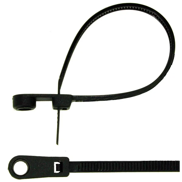 Strips m/hull 20 stk, sort 220 x 4,5 mm