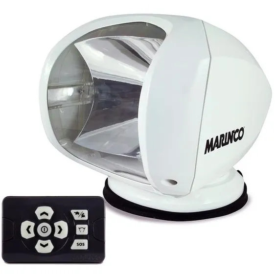 Marinco Lyskaster m/trådløst betjeningspanel hvit 12/24V