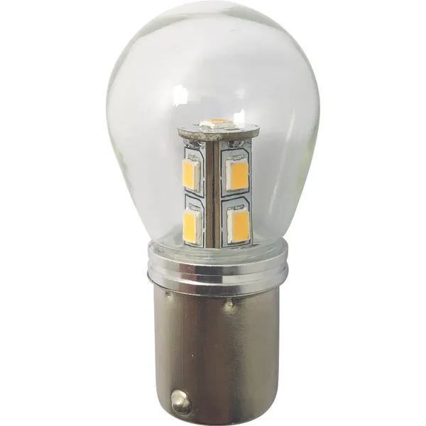 1852 LED pære BA15S m/kuppel 2-pk