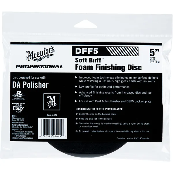 Meguiars Finishing Disc 5" svart