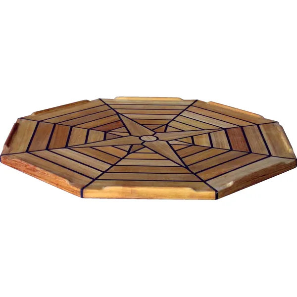 Bordplate Nautic Star, åttekantet Ø 55 cm
