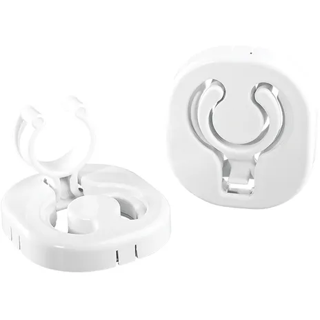 Klips/Hakeklemmer 30 mm sammenleggbar hvit