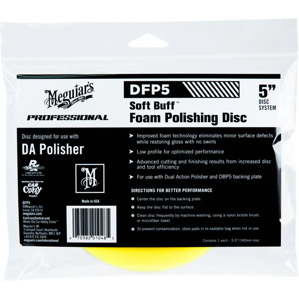 Meguiars Polishing disc 5" gul