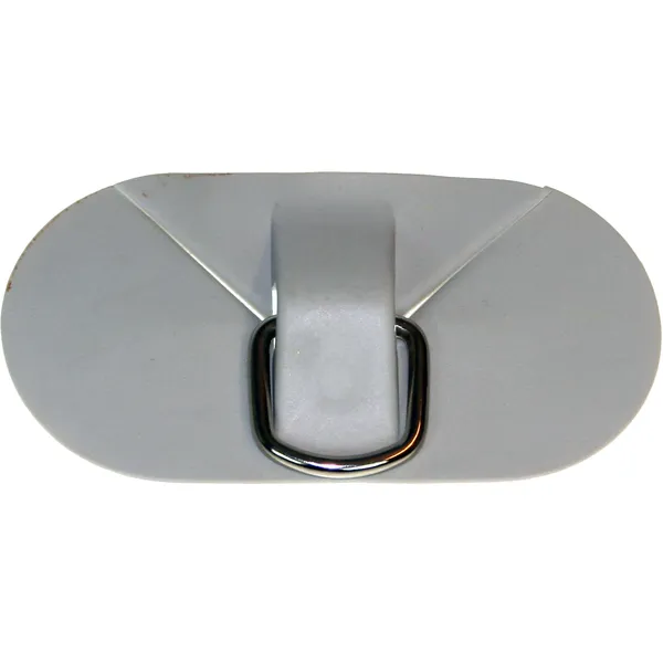 D-ring med feste, PVC, grå