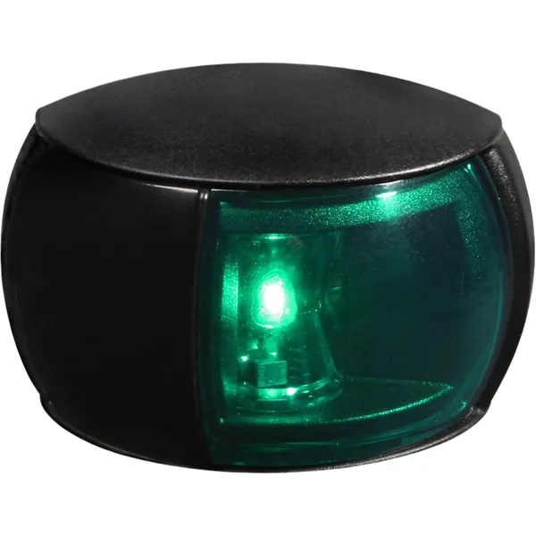 Hella NaviLED Compact 2 nm styrbord sort farget glass