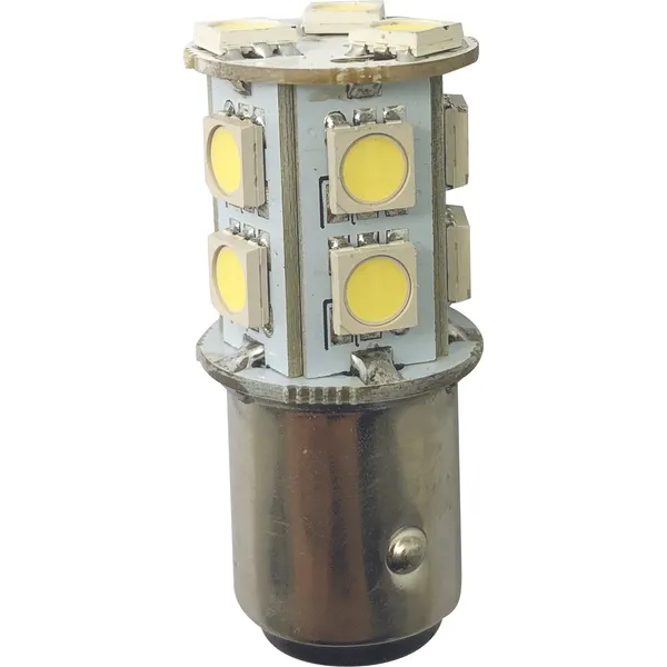 1852 LED lanternepære BAY15D Ø20x35 mm 10-36V 1,8/20W hvit
