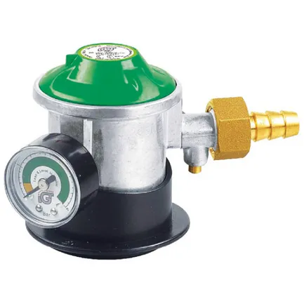 Gassregulator Jumbo click-on m/manometer og slangestuss