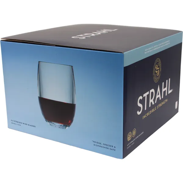 Strahl Vinglass u/stett gavepakke 384ml 4 stk