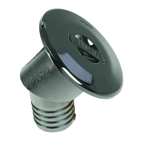 Dekksforskruvning forkrommet 45 grader, 1 1/2" Waste