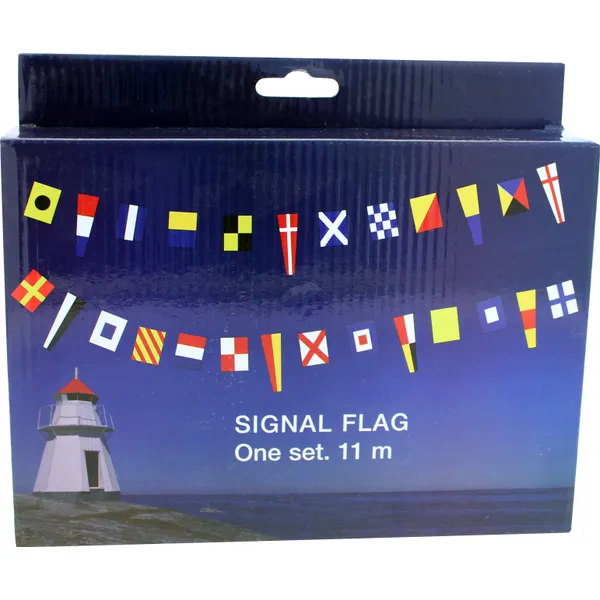 Signalflagg på lengde, 36 flagg