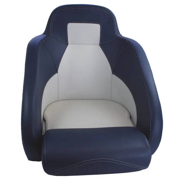 Båtstol H54 flip-up, mørkeblå/lysegrå