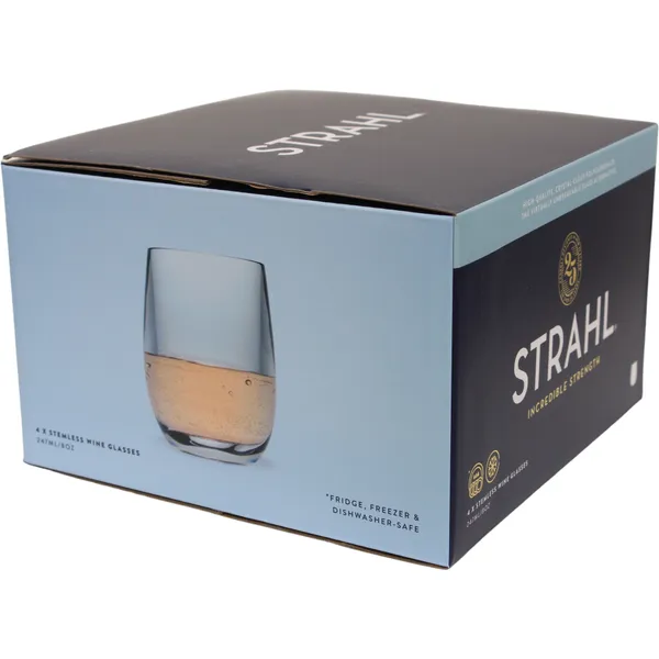 Strahl Vinglass u/stett gavepakke 247ml 4 stk