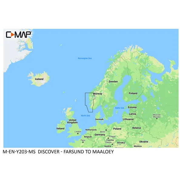 C-Map Discover Farsund til Måløy