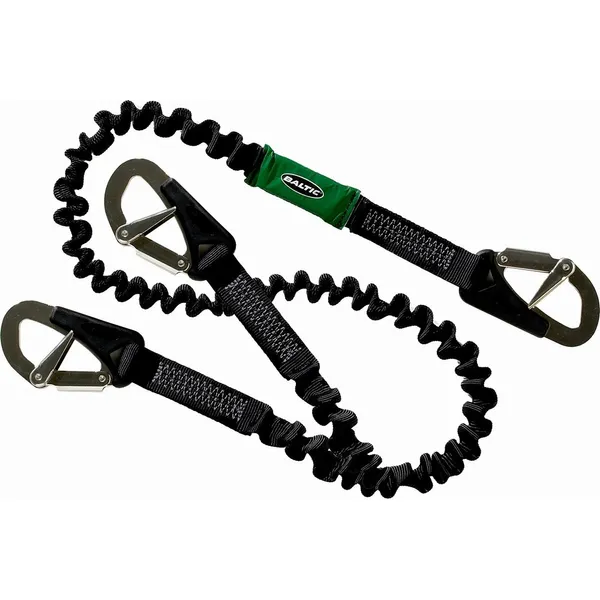 Baltic Sikkerhetsline, elastisk, 3 kroker, 2 m