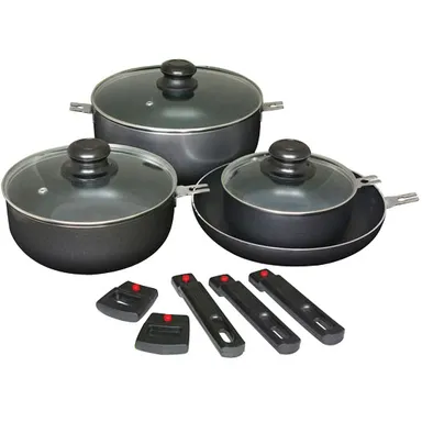 Grytesett m/avtakbare håndtak