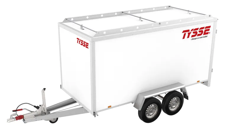 TYSSE 6308, hvit, 2000 kg, 150 cm skaphøyde, Skaphenger