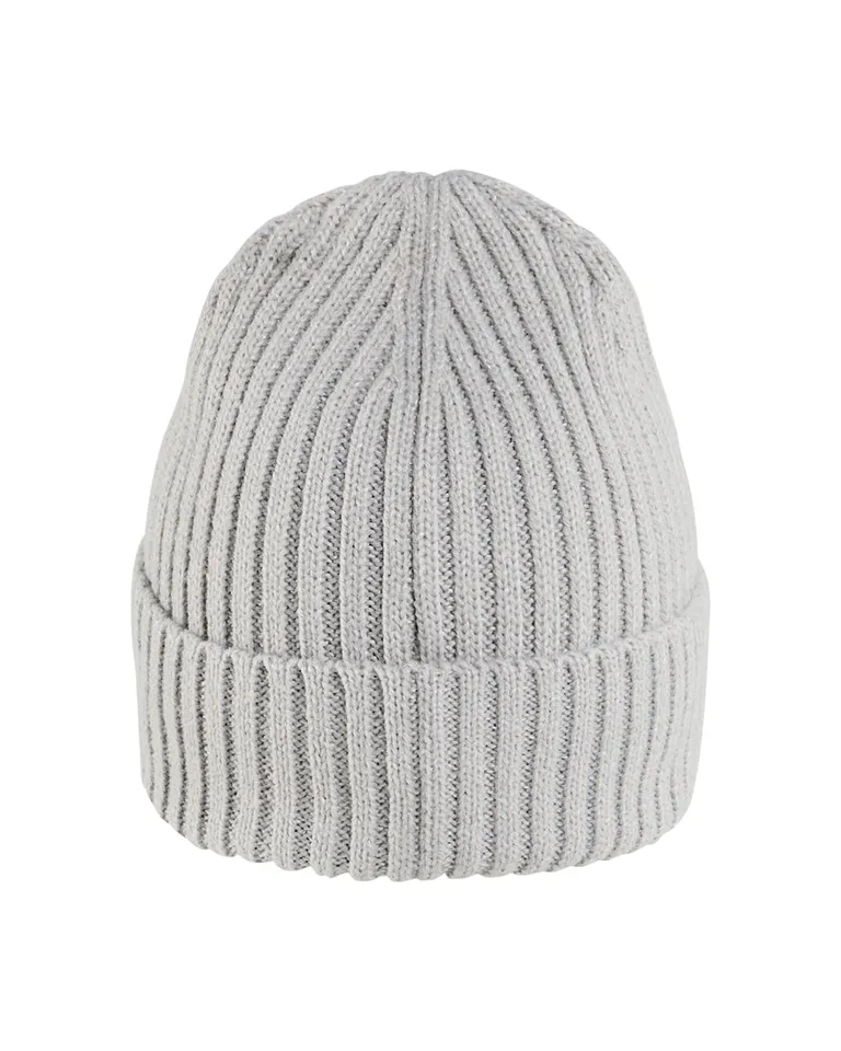 Reflekslue Grå Ribbestrikket