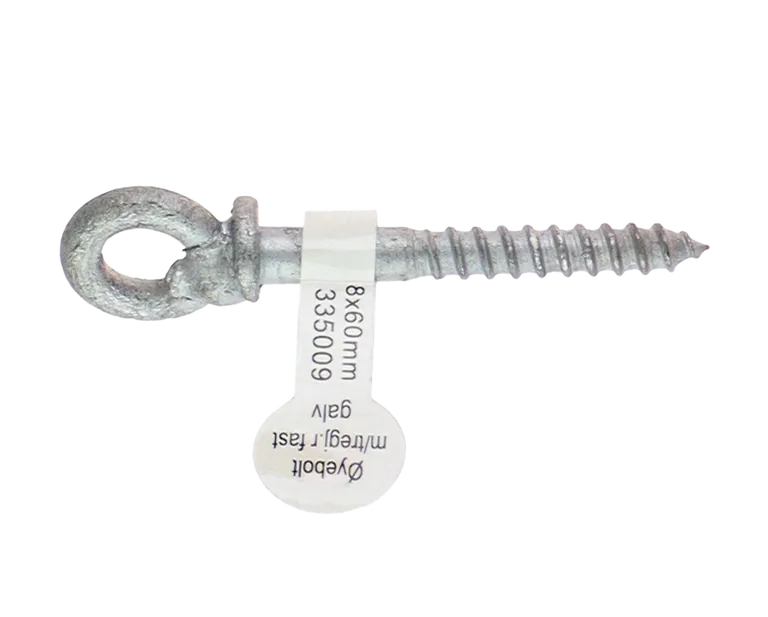 CAL Øyebolt m/tregj. fast 8x60mm