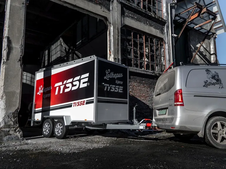 TYSSE 6308, hvit, 2000 kg, 150 cm skaphøyde, Skaphenger