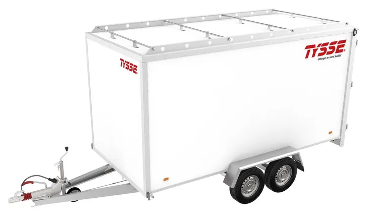 TYSSE 6385, hvit, 2600 kg, 180 cm skaphøyde, Skaphenger