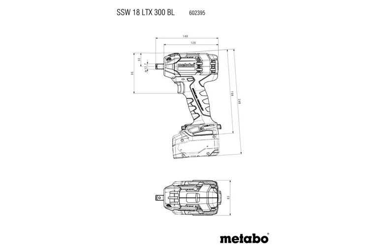 Metabo Muttertrekker SSW 18 LTX 300 BL Solo