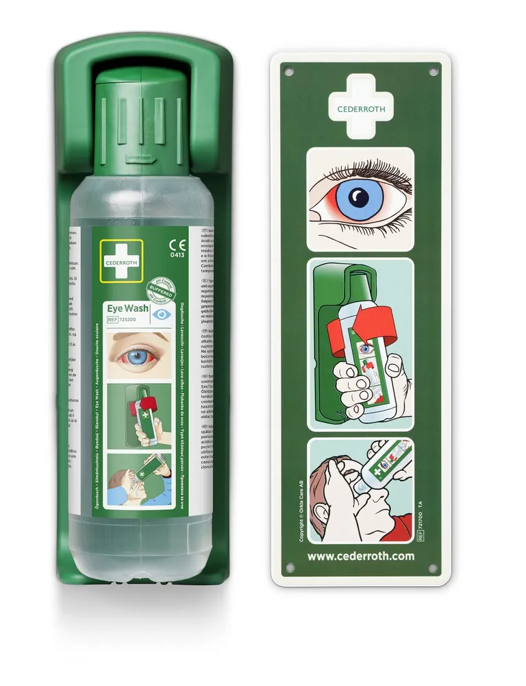 Veggfeste for øyedusjflaske 500 ml 