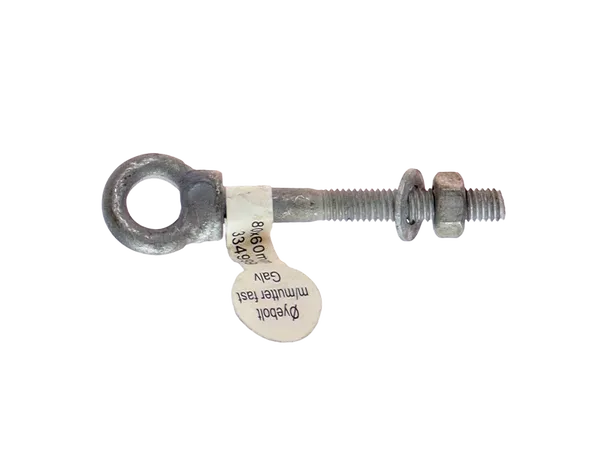 CAL Øyebolt m/mutter fast 8x60mm 