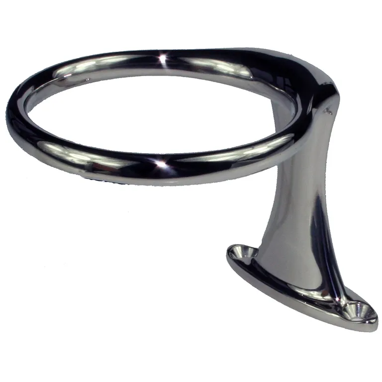 Glass/flaskeholder, toppmontert m/skruehull, enkel, syrefast