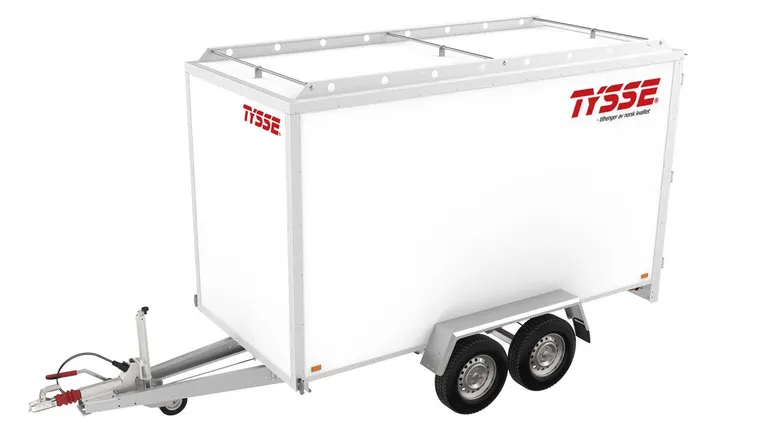 TYSSE 6308, hvit, 2000 kg, 180 cm skaphøyde, Skaphenger