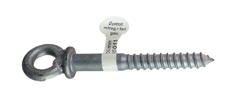 CAL Øyebolt m/tregj. fast 12x100mm