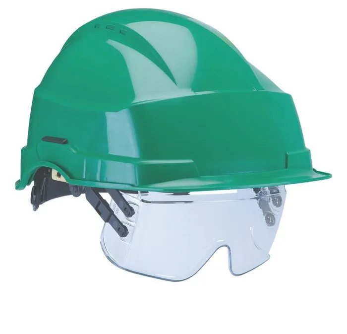 Vernehjelm m/brille, Iris2, Grønn