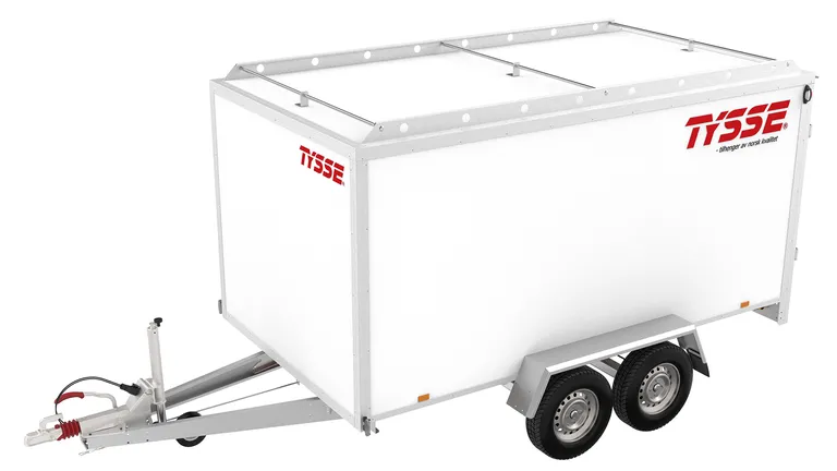 TYSSE 6345, hvit, 2000 kg, 180 cm skaphøyde, Skaphenger