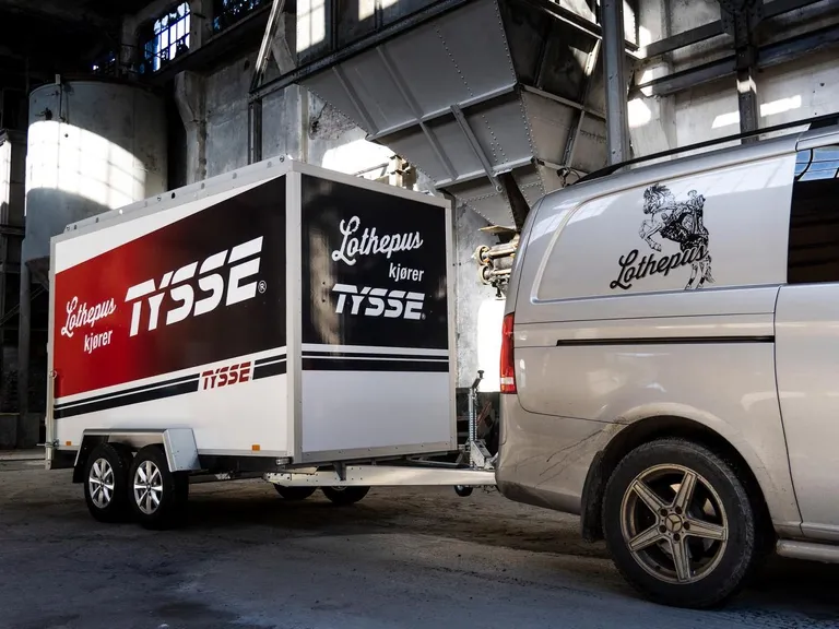 TYSSE 6308, hvit, 2000 kg, 150 cm skaphøyde, Skaphenger